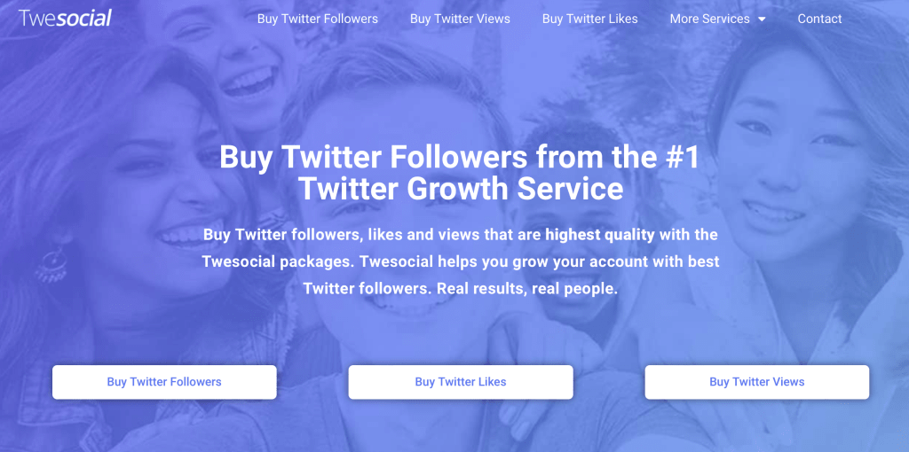 Buy Twitter followers from Twesocial.com